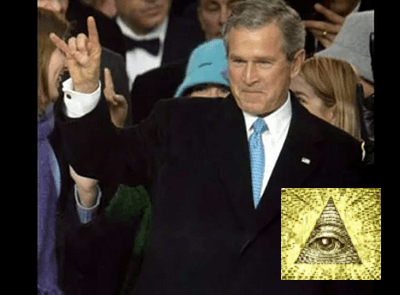 Signe Illuminatis Lucifer Bush