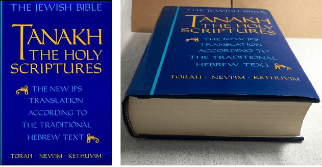 Le Tanakh ou Bible hébraïque ou Ancien Testament