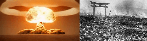 Bombe atomique larguée sur Hiroshima et Nagasaki