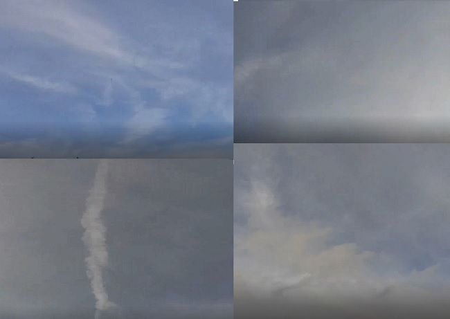 nuages artificiels de chemtrails