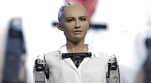 Robot Sophia, pas conscient, mais illusion de conscience