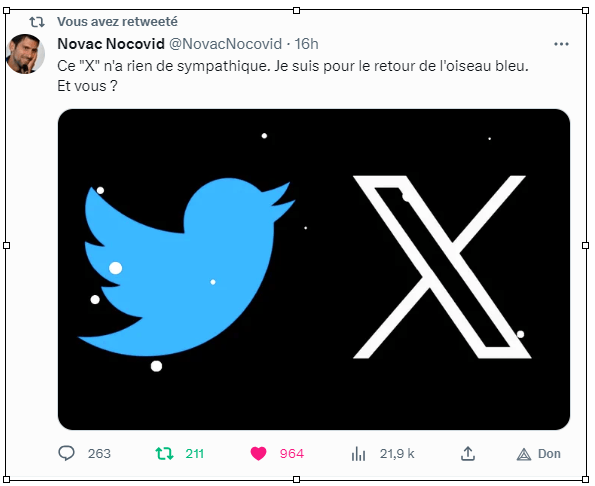 Proposition de nouveau logo pour X-Twitter 1