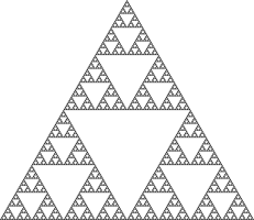 Fractale, Triangle de Sierpinski